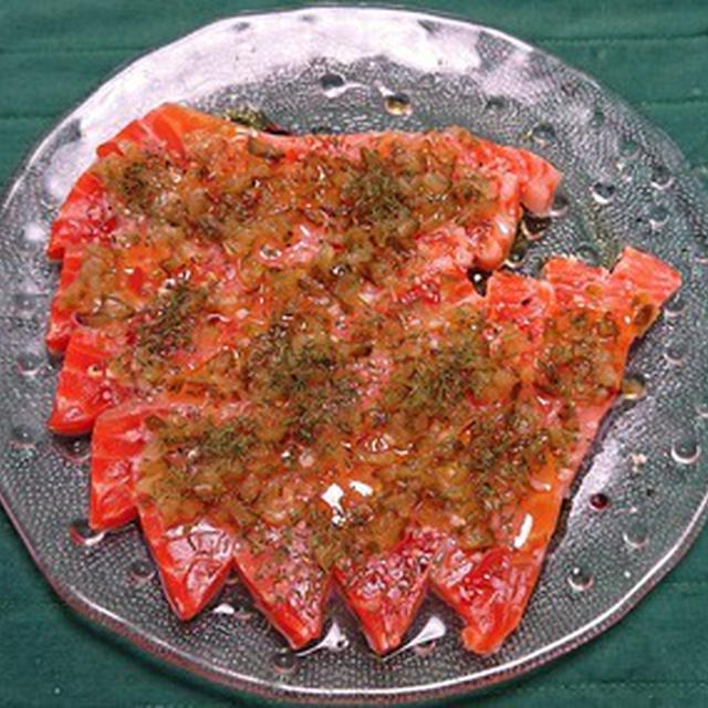 銀鮭のカルパッチョ：母の日ディナー その2