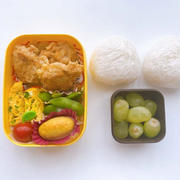 今日のお弁当!!初めてあれを入れてみました!!