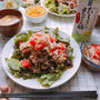 安くてもボリューム満点♡豚こまの竜田揚げ★新玉ねぎとトマトのさっぱりだしまろサルサ