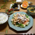【レシピ】豚しゃぶスイートチリソースサラダ✳︎ソースは混ぜるだけ✳︎簡単✳︎野菜も美味しい
