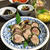 鰹の磯辺揚げと千切りきゅうりの冷やし中華風サラダ