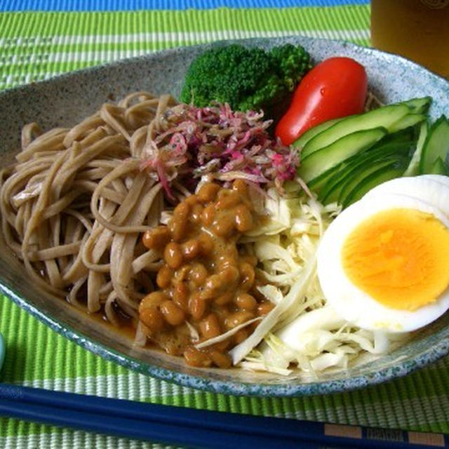 納豆入りサラダ蕎麦 ダイエット蕎麦 By マムチさん レシピブログ 料理ブログのレシピ満載