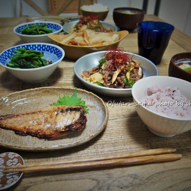 ＊青椒肉絲の献立..＊