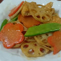 油揚げと野菜の炒め物