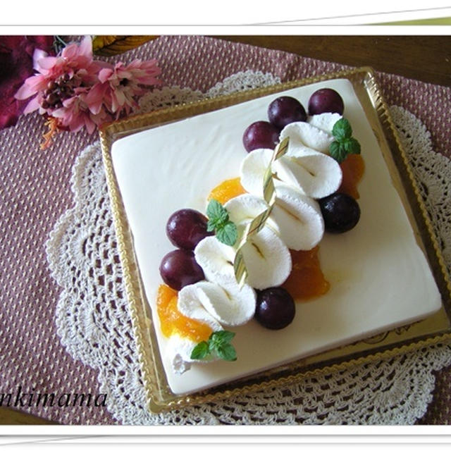 オーダーのレアチーズケーキ♪