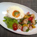野菜の甘みと爽やかな風味☆和ハーブｄｅガバオライス♪☆♪☆♪