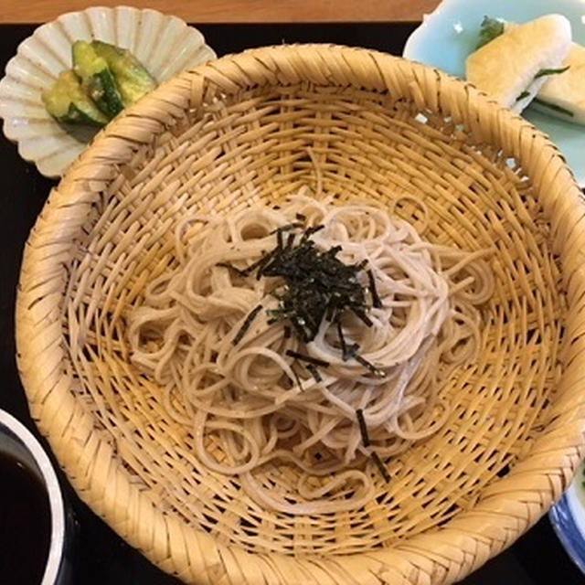 ざるそばと水無月と昨日のお夕飯