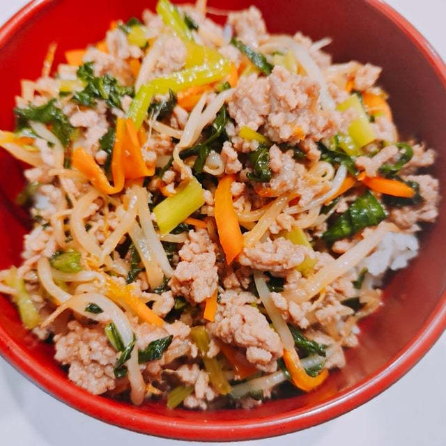 【過去レシピ】息子くん達があっという間に食べた♡ビビンバ丼