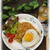 残り物リメイク★Cafe飯☆ハンバーグＤＥ味噌カレー炒飯【レシピ】
