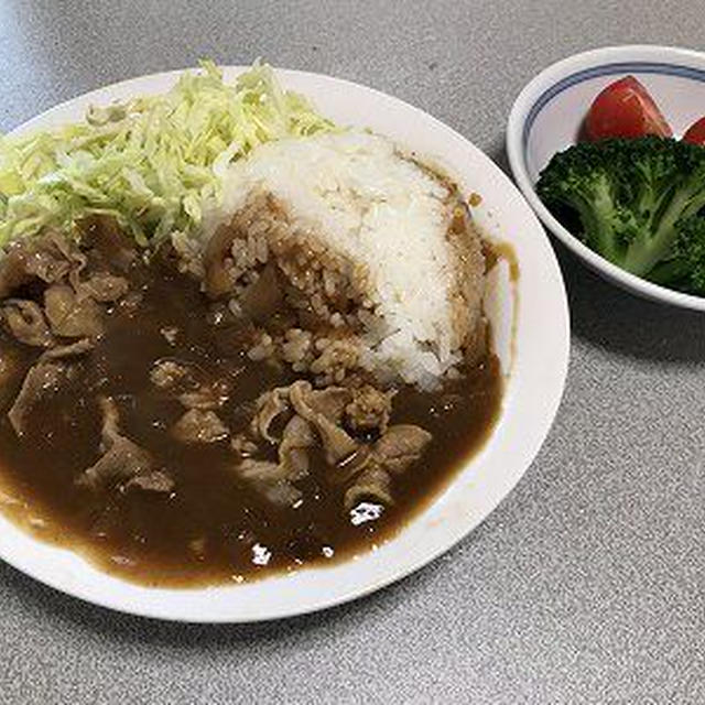 豚しゃぶカレー。焼肉の送別会