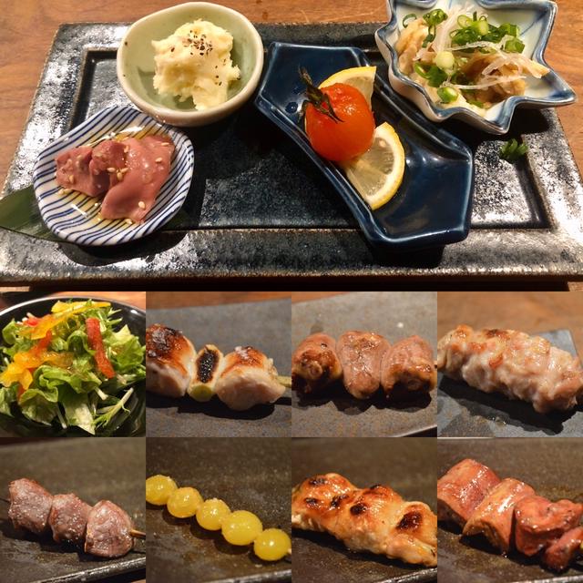 上下西東　原宿で焼鳥のコース　焼鳥はもちろん低温調理レバ刺しも絶品　牛スジ煮込みもオススメ！