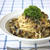 茄子とシソ肉味噌のスパゲティ