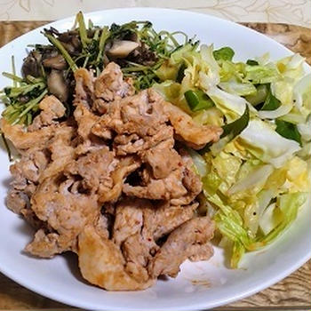 豚こまピリ辛炒め