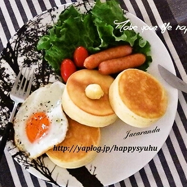 セリアのふんわり厚焼きホットケーキ型&ポチ報告２