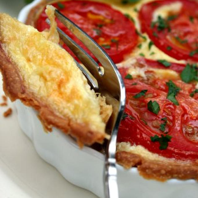 Corn and Tomato Tartコーンとトマトのタルト