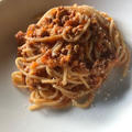 Spaghetti al ragu di pollo marchigiano 鶏肉のミートソース