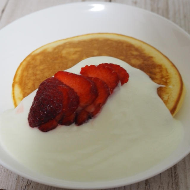 森永ホットケーキミックスを使って。