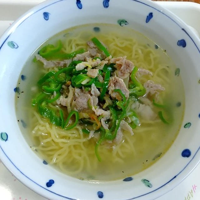 搾菜青椒肉絲湯麺