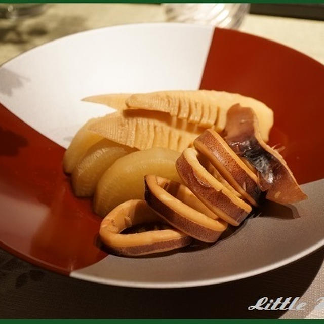 タケノコとイカと大根の生姜風味煮（レシピ）