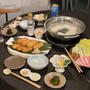 いなり寿司と湯豆腐の夜ごはん