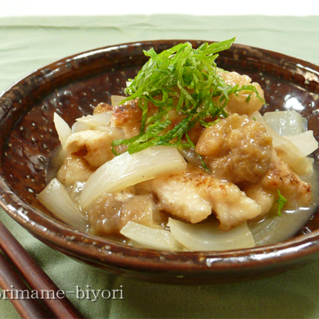 逸品☆鶏むね肉のやわらか梅煮。　やさし胃系晩御飯