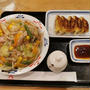 リンガーハット「小さい皿うどんと餃子のセット」