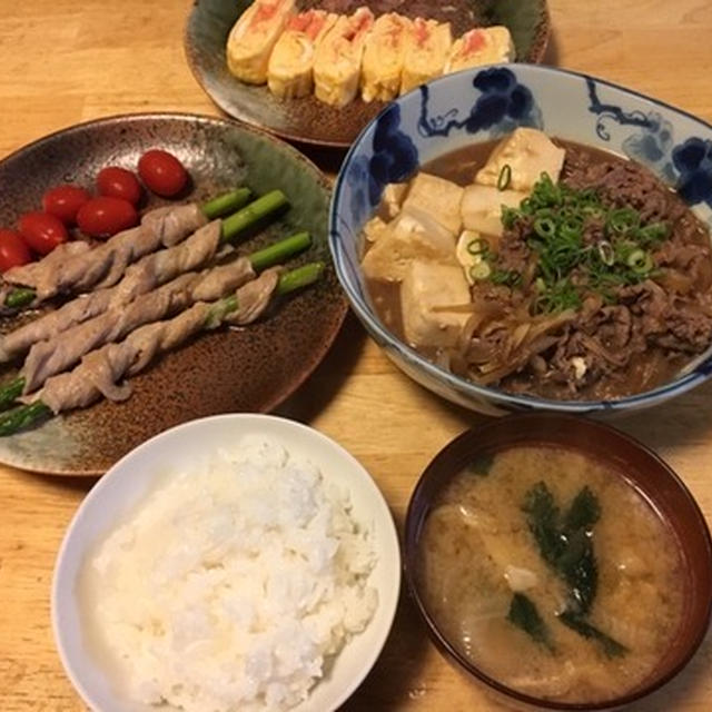 昨夜は肉豆腐など～