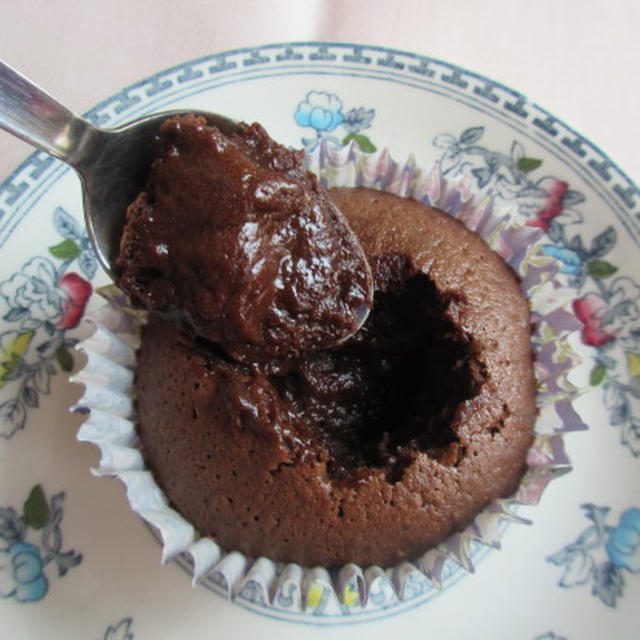 ＜イギリス菓子・レシピ＞ モルテン・チョコレート・ケーキ【Molten Chocolate Cakes】