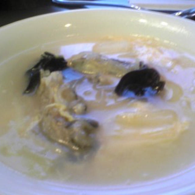 （レシピ）牡蠣の中華風スープ