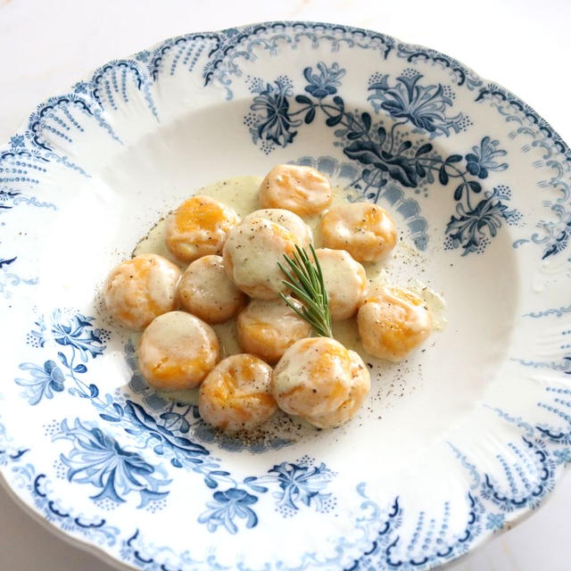 かぼちゃのニョッキ　ブルーチーズソース