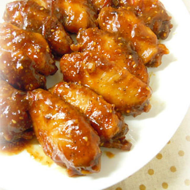 鶏手羽の甘辛風味