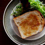 和風シュガートースト・胡麻醤油味と長（白）葱のポタージュの朝ごはん♪