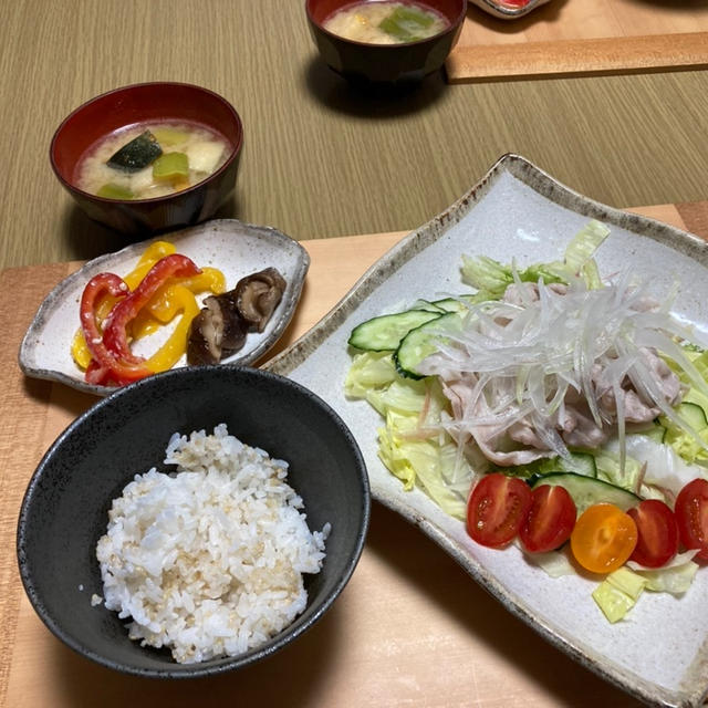 冷しゃぶの晩御飯♪