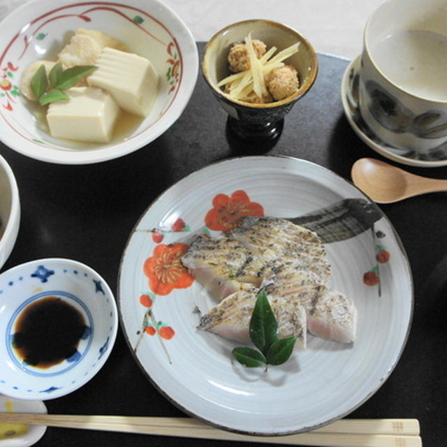 太刀魚のたたき　里芋のポタージュスープ　その他