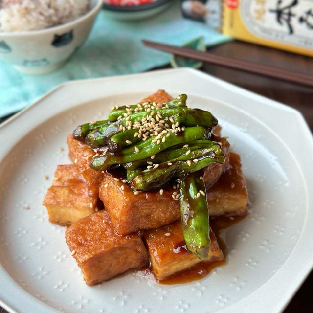 ワンランクアップのおかずへ☆本みりんで作る厚揚げの照り焼き