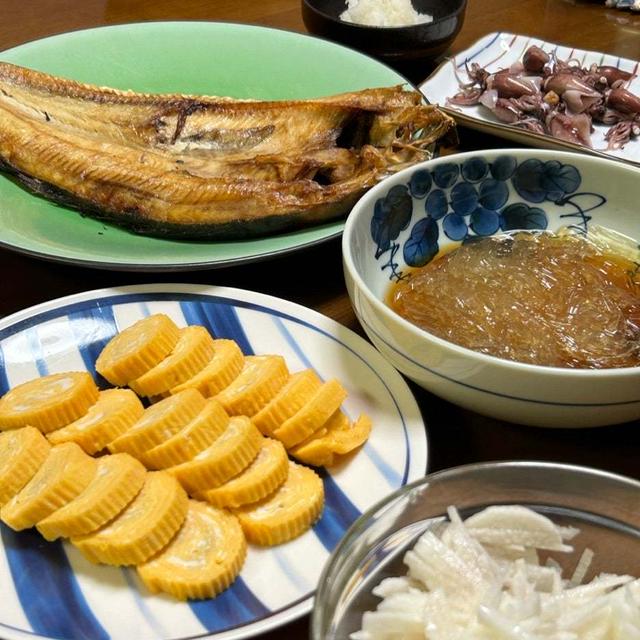 5.4【お家ごはん・夜】焼魚他‼️