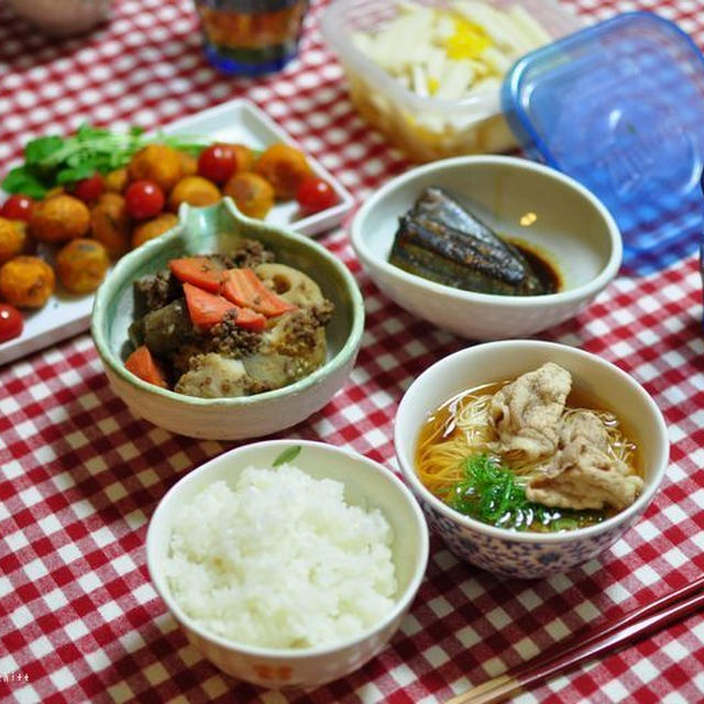 簡単晩ごはんと、それからなーちゃんのお弁当の話