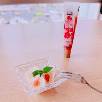 お酢と果汁ペースト”ビネ果”で美容スイーツ「甘酸っぱい♪甘酒豆乳キューブアイス」