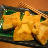 油揚げ納豆焼き(^^)♪おからミルクの食パン♪納豆ﾁｰｽﾞﾄｰｽﾄ♪