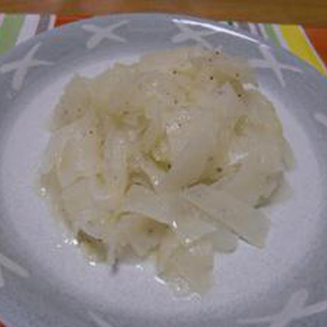 お野菜をパスタにしました！！大根のフェットチーネ風