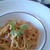 海老のビスクでパスタ。