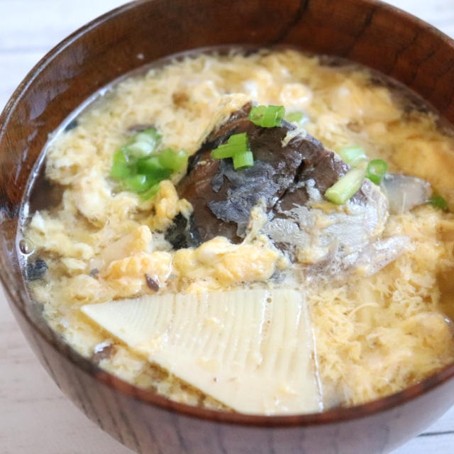 【簡単！汁物】サバ缶で簡単美味しい♪タケノコ汁
