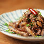 たたき牛蒡と牛肉の甘辛煮