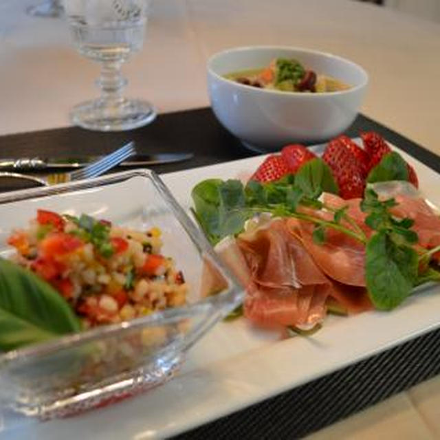麦・キノワのイタリアン風サラダ＆私の日本行き