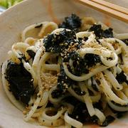 海苔胡麻たっぷり焼きうどん