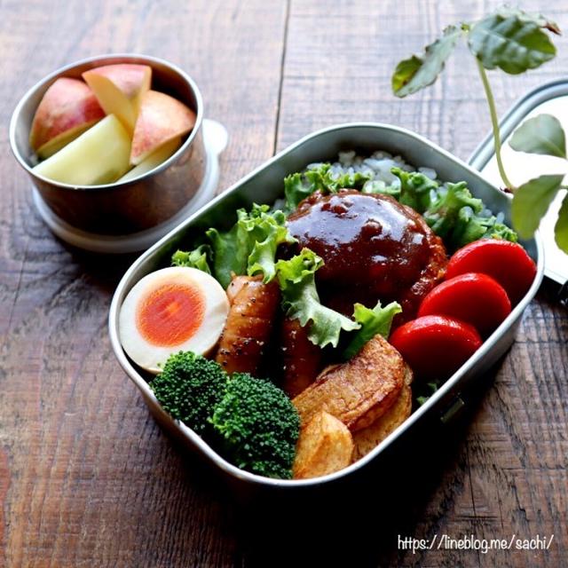 息子の＊ハンバーグ弁当♡【#お弁当#ハンバーグ】