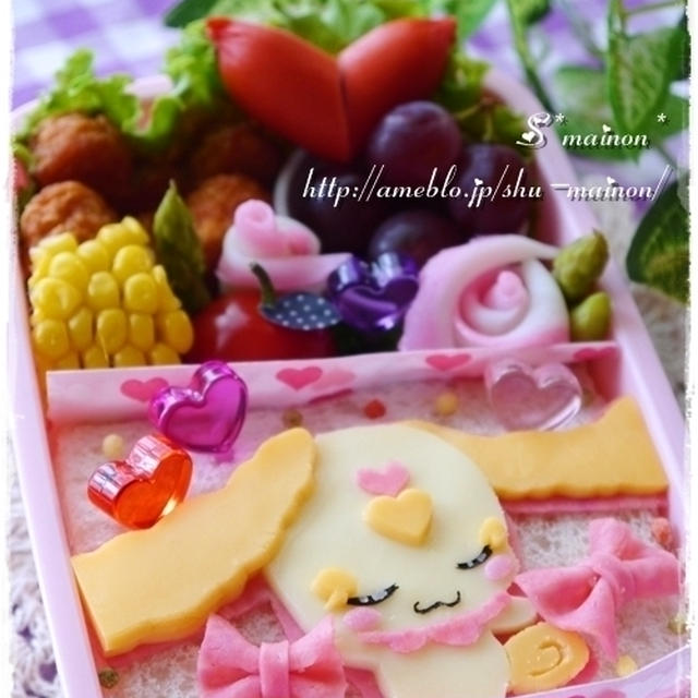 ＊スマイルプリキュア☆耳をほどいたキャンディちゃん♪キャラ弁＊