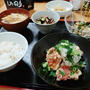 ”肉うどん”のお昼ごはん＆”鶏の唐揚げ”の晩ごはん