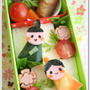 【作り方】ひな祭りキャラ弁＊つるし雛風お雛様