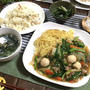 ニラあんかけ焼きそばde試合前日の献立。